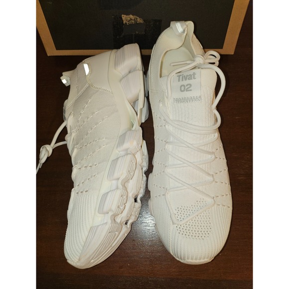 BALLOP Tivat 2.0 Running K-Shoes White Flexible Elastic Fabric Knit US 9.5-10